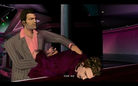 This angers Tommy and he presses Kent down against the bar.