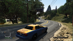 Stopping a Taxi ride. The player can stop and start the ride at any time.