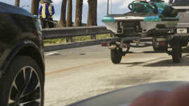 A shot of the SUV's front wheel arches and wheels.