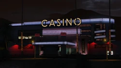 Another view of the casino at night