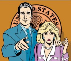 Artwork of Alex Shrub and his wife Laura.