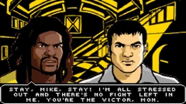 Mike defeats King Courtney.