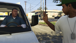 Lamar waving goodbye to Franklin.
