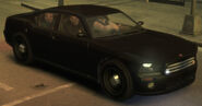 An FIB Buffalo in GTA IV. (Rear quarter view).