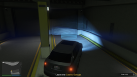 Leave the garage.