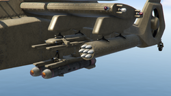 Mounted missiles for pilot.