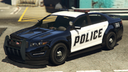 Modified example of the Police Cruiser (obtained using a trainer). (Rear quarter view)