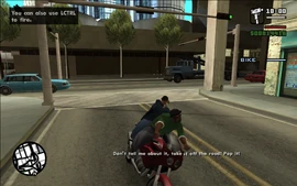 Smoke tells CJ to destroy it.