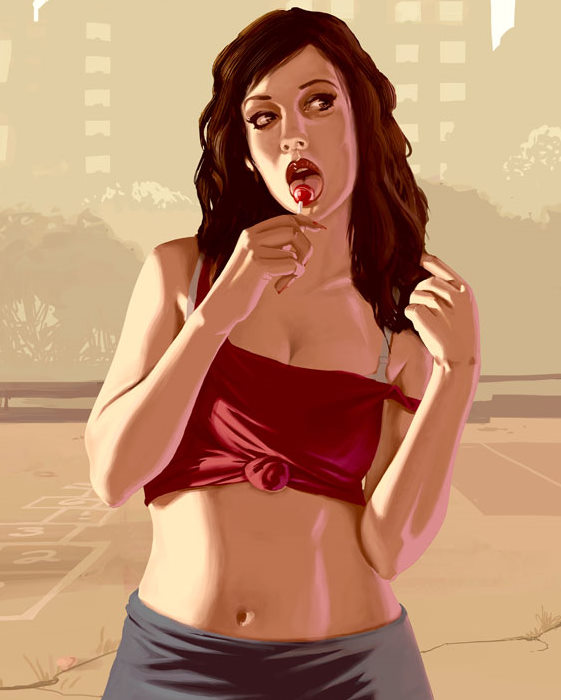 gta 4 poster girl