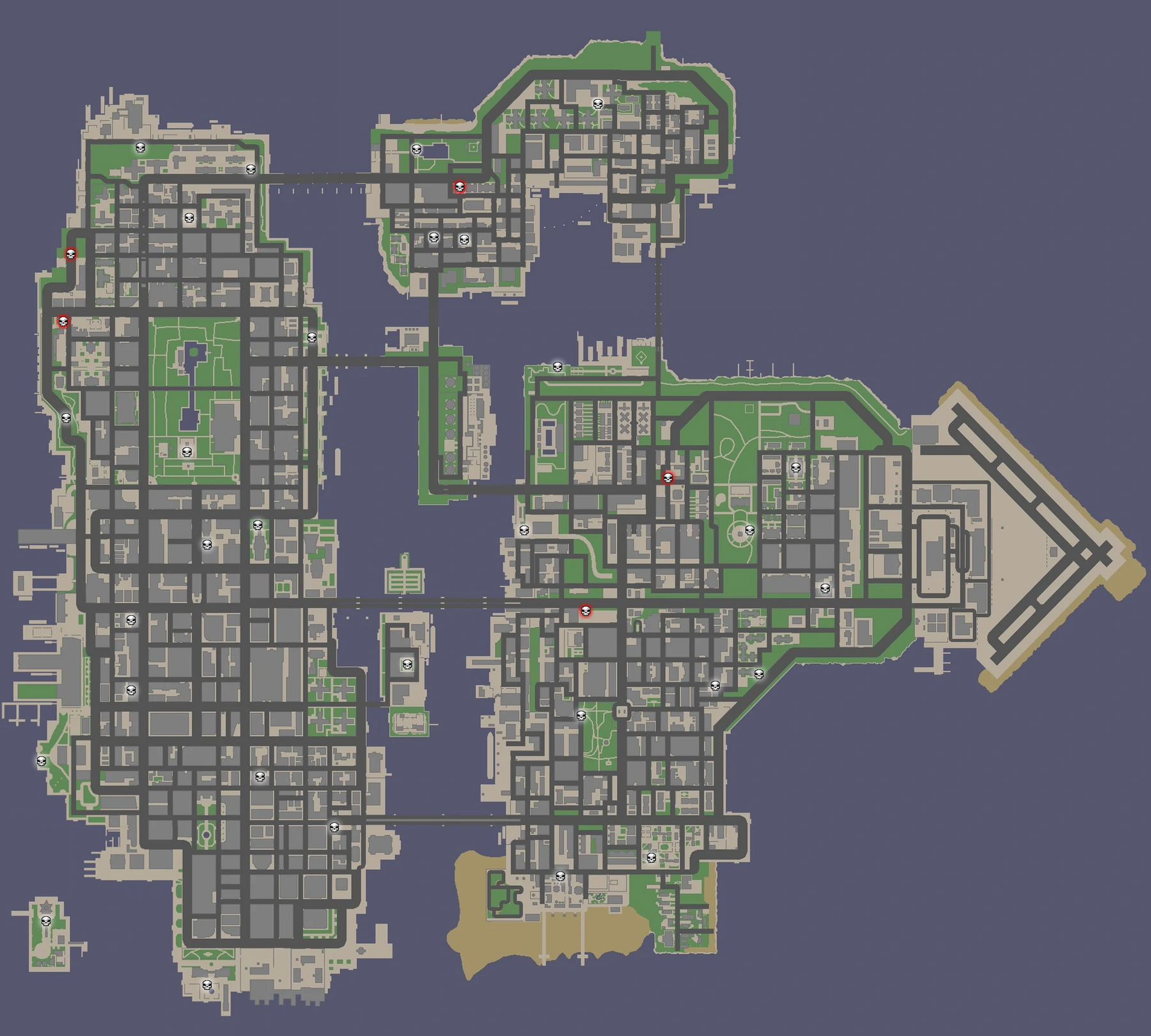 Grand Theft Auto 3 Rampages Map