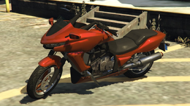 An NPC-modified Thrust in enhanced edition of GTA V. (rear quarter view)