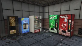 VendingMachines-JetsamTerminal-GTAV.png (1.97 MB) The Bean Machine, Rainé, Sprunk and eCola drink vending machines and a snack vending machine at the Jetsam Terminal Headquarters.