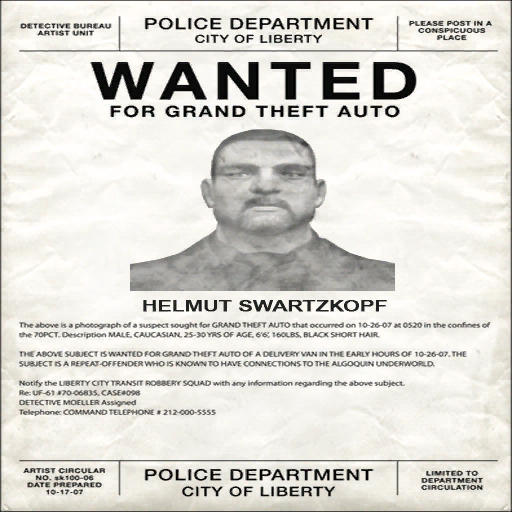 Helmut Swartzkopf, GTA Wiki