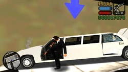 Getting back in the limo.
