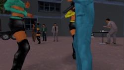 Victor arrives at a party, with the drugs being there.