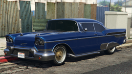 The Lowriders Modded Tornado in Grand Theft Auto V. (Rear quarter view)