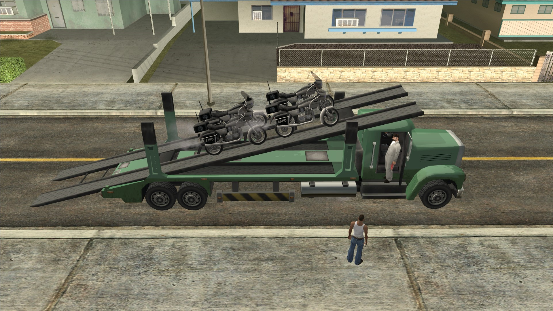 Attach Vehicles to Packer para GTA San Andreas