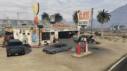Flywheels Garage, Blaine County.