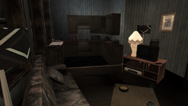 Living space/kitchen.