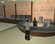 Carl Johnson talking to the receptionist of the [[Las Venturas City Planning Department