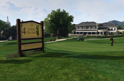 The country club's golf course.