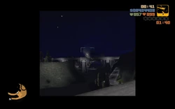 After the first shot had made the helicopter lose balance, Claude fires the second shot to destroy the helicopter.