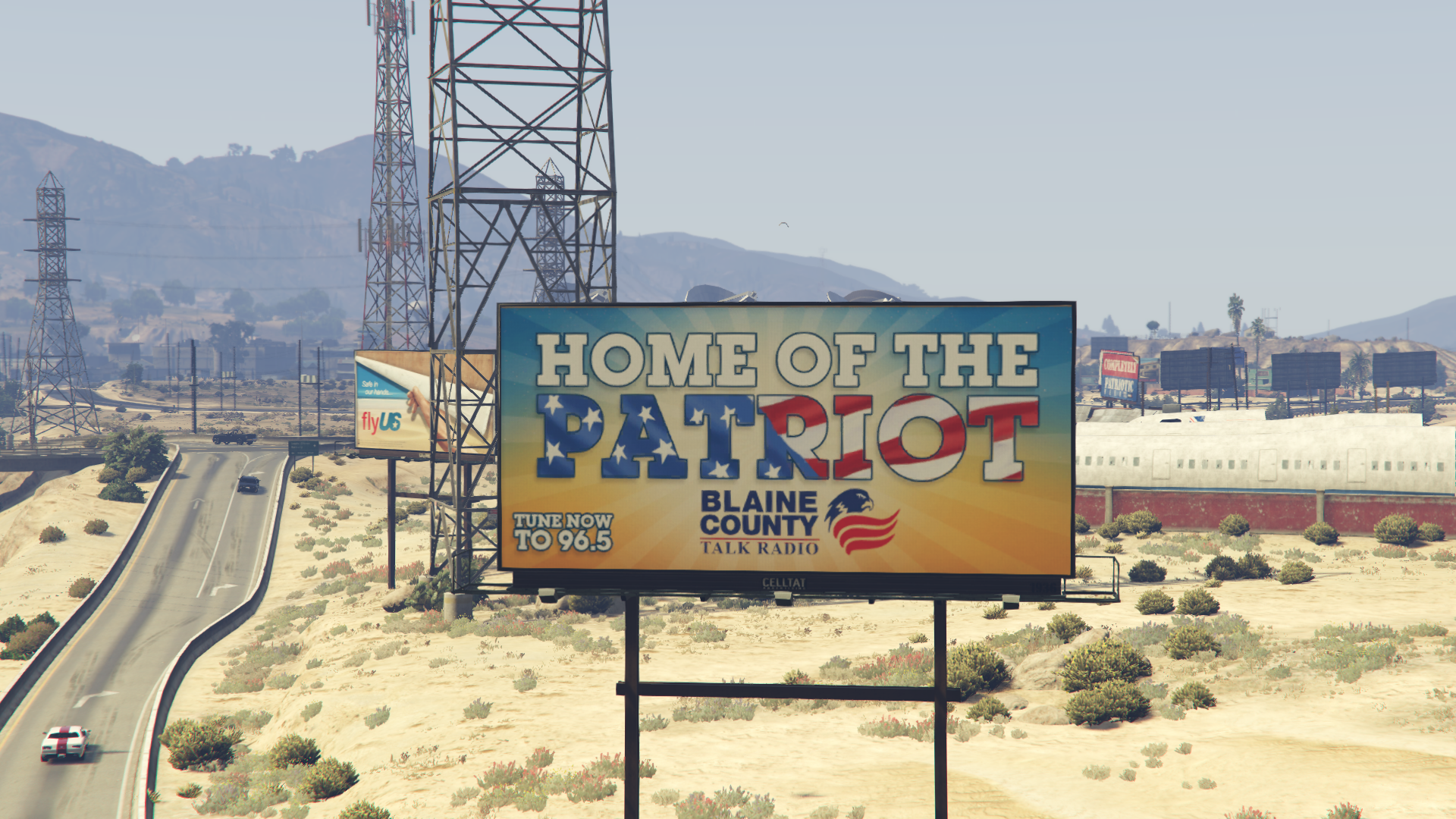 Blaine County Radio billboard ad.