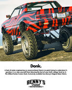 The Faction Custom Donk in a promotional poster.