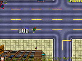He enters the Squad Car and tells the protagonist to take him to his place in North Law Island.