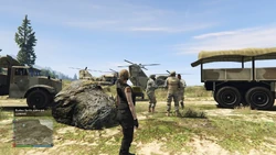 Military will appear outside the player-owned Facility upon completion of the Doomsday Heist