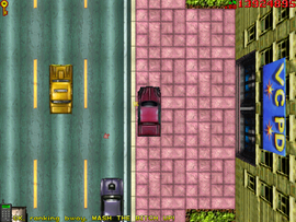 Parking in front of the police station and activating the bomb.