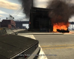 ...as is Roman's taxi depot.