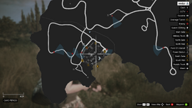 Map of the six entry points accessible during the heist.