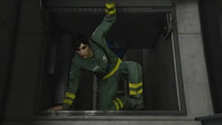 Entering the hatch