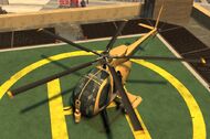 Yusuf's golden Buzzard Attack Chopper.