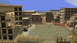 The military surveying the ruins of Fort Staunton.