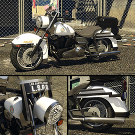 The Police Bike on Warstock Cache & Carry.
