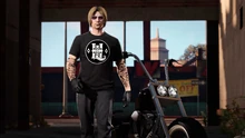 Black Hawk & Little Logo Tee.