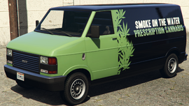 The Smoke on the Water Pony in Grand Theft Auto V. (Rear quarter view)