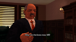 Salvatore seems to be very confident that he is in charge of the city now.