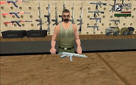 CJ gearing up for the upcoming battle.