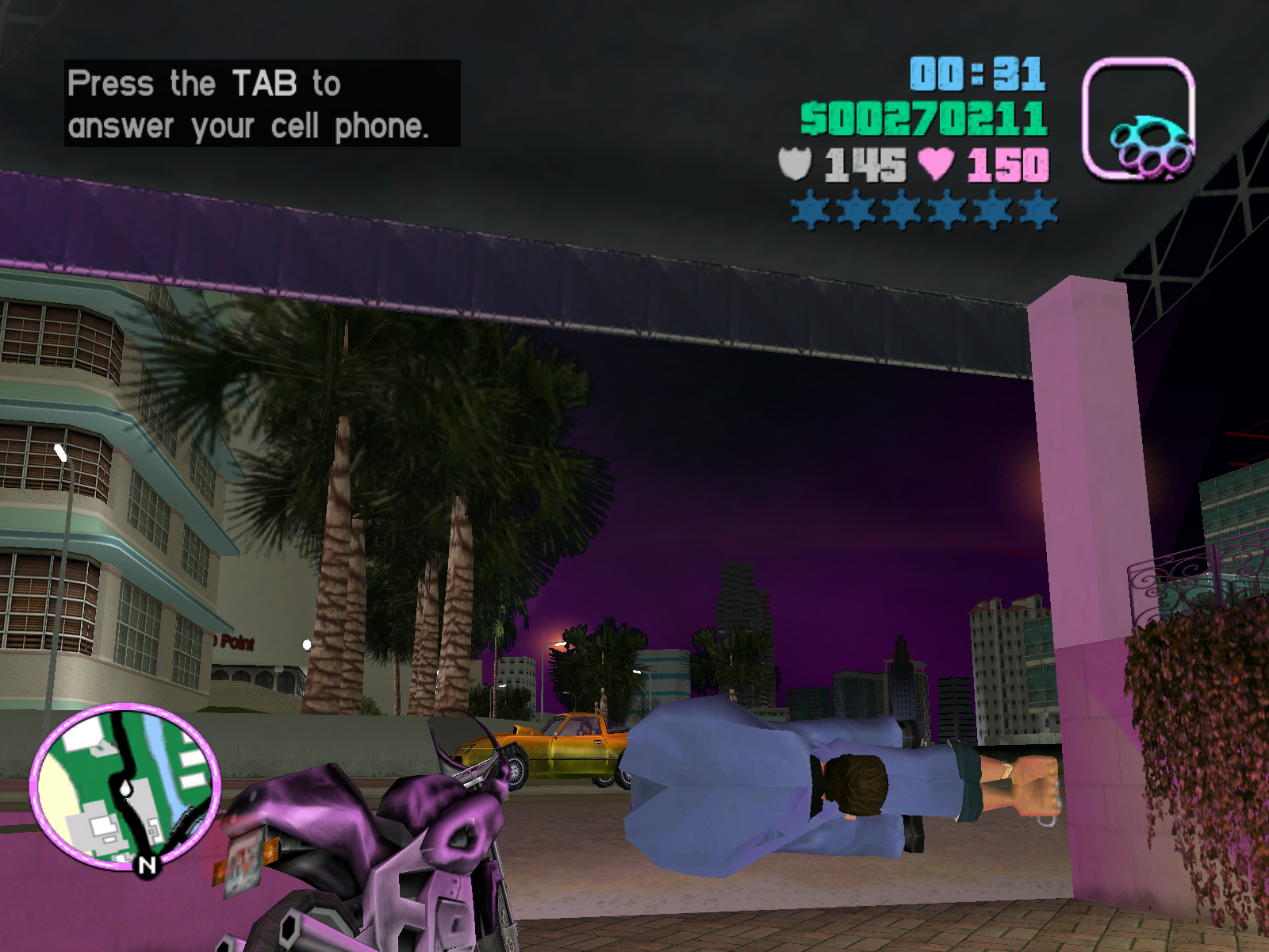 gta vice city mobile not get stuck in wall