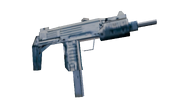 A Micro-SMG, the preferred weapon of the Vice Squad.