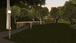 Northern portion of the park.