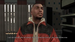 Luis rightfully refuses to accept Bulgarin's claim as the diamonds are not his. And he adds the fact that he doesn't feel like a man after all the work he put for Bulgarin.