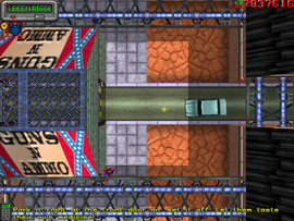 After rigging the car with explosives, El Burro tells the protagonist to park it in front of their hideout.