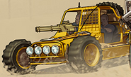 A yellow Dune FAV, shown in the promotional concept art.