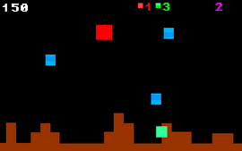 Screenshot of gameplay on the "emulated" version on degenatron.com.