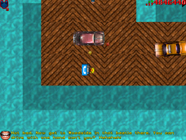 Answering the phone in time. Bryson tells the protagonist to get into the nearby light red Bug and drive to another payphone in East Woodside, all within a time limit of 100 seconds.