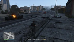 Take out enemies outside